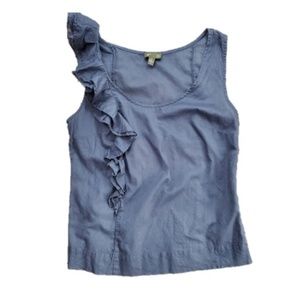 Anthropologie Fei Ruffled Tank Sleeveless Blouse